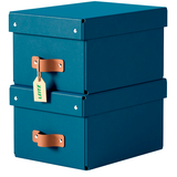 Artikelbild 1 für LEITZ Puro Aufbewahrungsboxen 7,0 l dunkelblau 20,0 x 28,0 x 15,0 cm, 2 St., Artikelnummer 669709