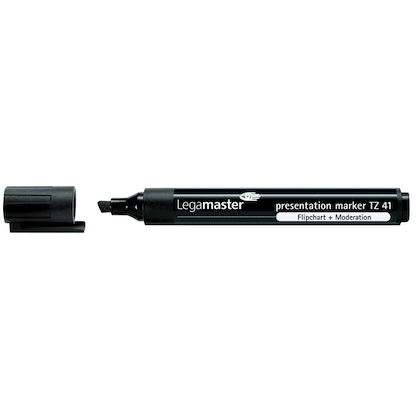 Artikelbild für Legamaster TZ 41 Flipchart-Marker schwarz 2,0 - 5,0 mm, 10 St., Artikelnummer 726307