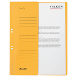 Artikelbild 1 für FALKEN Ösenhefter Karton gelb DIN A4, halber Deckel, 50 St., Artikelnummer 949952