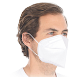 Artikelbild 1 für HYGOSTAR Atemschutzmasken FFP2 NR DIN EN 149:2001, A1:2009, 10 St., Artikelnummer 457733