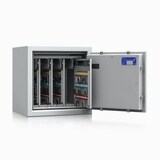 Artikelbild 1 für ISS safe4key Schlüsseltresor lichtgrau mit 144 Haken, Elektronikschloss, 50,0 x 42,0 x 50,0 cm, 1 St., Artikelnummer 849832