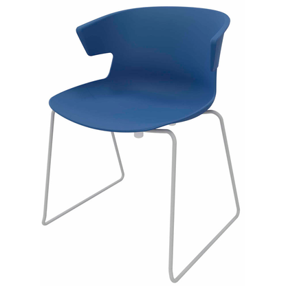 Artikelbild für Quadrifoglio Besucherstuhl COVE OCOVEV02/6JPT kobaltblau Kunststoff, 1 St., Artikelnummer 363543