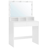 Artikelbild 1 für VASAGLE Schminktisch rechteckig Melamin, Spanplatte weiß 80,0 x 40,0 x 140,0 cm, 1 St., Artikelnummer 438558