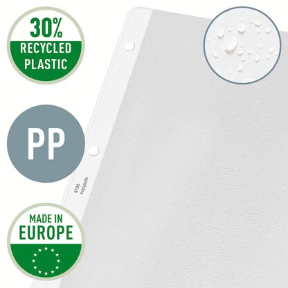 Artikelbild 4 für LEITZ Prospekthüllen 4780 DIN A4 transparent genarbt 0,13 mm, 100 St., Artikelnummer 578658