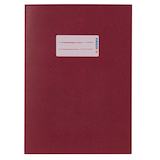 Artikelbild 1 für HERMA Heftumschlag glatt weinrot Papier DIN A5, 1 St., Artikelnummer 608228
