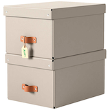 Artikelbild 1 für LEITZ Puro Aufbewahrungsboxen 17,0 l beige 27,0 x 37,0 x 20,0 cm, 2 St., Artikelnummer 669719