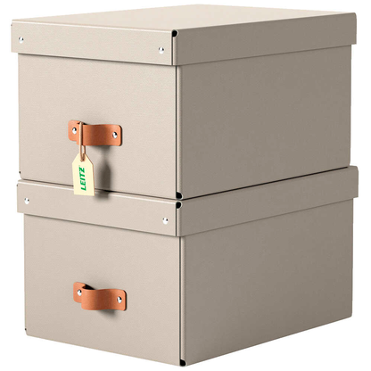 Artikelbild für LEITZ Puro Aufbewahrungsboxen 17,0 l beige 27,0 x 37,0 x 20,0 cm, 2 St., Artikelnummer 669719