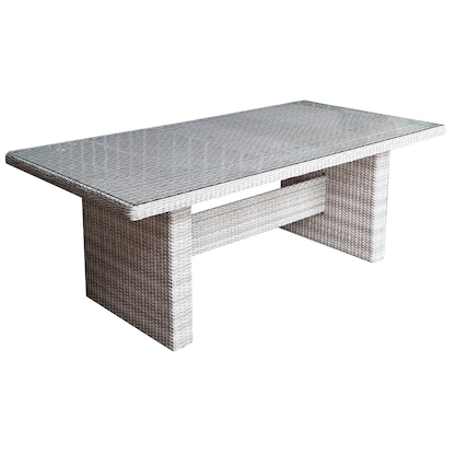 Artikelbild für Garden Pleasure Gartentisch DIJON grau rechteckig 200,0 x 100,0 x 75,0 cm, Artikelnummer 134793