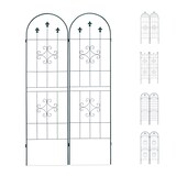 Artikelbild 1 für relaxdays Rankgitter Metall dunkelgrün rechteckig 50,0 x 180,0 cm, 2 St., Artikelnummer 450482