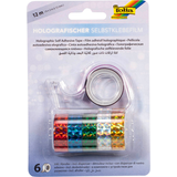 Artikelbild 1 für folia Holographie Deko-Klebeband glänzend 15,0 mm x 2,0 m 6 Rollen, Artikelnummer 478877