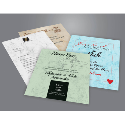 Artikelbild 9 für SIGEL Briefpapier Marmor grau DIN A4 90 g/qm 100 Blatt, Artikelnummer 366054