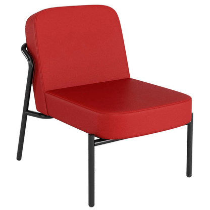 Artikelbild für medso powered by PAPERFLOW Sessel MEDSO S Rund rot schwarz Kunstleder 58,0 x 74,3 x 73,6 cm, 1 St., Artikelnummer 522189