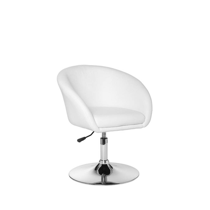 Artikelbild für AMSTYLE Besuchersessel weiß silber Kunstleder 62,0 x 55,0 x 72,0 - 84,0 cm, 1 St., Artikelnummer 624390