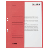 Artikelbild 1 für FALKEN Ösenhefter Karton rot DIN A4, halber Deckel, 50 St., Artikelnummer 949974
