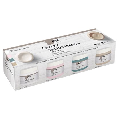 Artikelbild für KREUL Chalky Kreidefarben farbsortiert 4 x 150,0 ml, 4 St., Artikelnummer 512444
