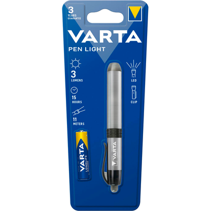 Artikelbild 4 für VARTA PEN LIGHT LED Taschenlampe silber 11,7 cm, 3 Lumen, 1 St., Artikelnummer 146498