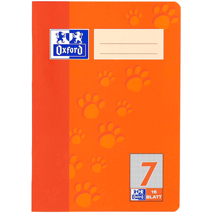 Artikelbild 2 für OXFORD Schulheft 7 mm Lineatur 7 kariert DIN A5 ohne Rand, 16 Blatt, 1 St., Artikelnummer 280384