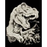 Artikelbild 1 für PRACHT® Creatives Kratzbild Tyrannosaurus leuchtende Farbe, Artikelnummer 226379