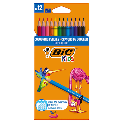 Artikelbild für BIC Kids Tropicolor Buntstifte farbsortiert, 12 St., Artikelnummer 700292