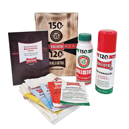 Artikelbild für BALLISTOL Jubiläumsbox Universalöl Schmiermittel, 1 Boxen, Artikelnummer 462469