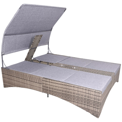 Artikelbild 3 für Garden Pleasure Sonnenliege PESCARA grau Kunststoff, Artikelnummer 544666