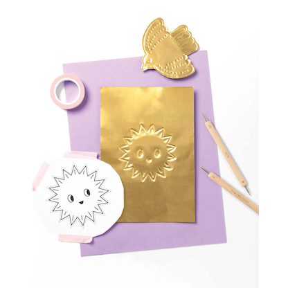 Artikelbild 3 für folia Prickelset Prickelset braun Prickelnadel & Prägestift, 2 St., Artikelnummer 719417