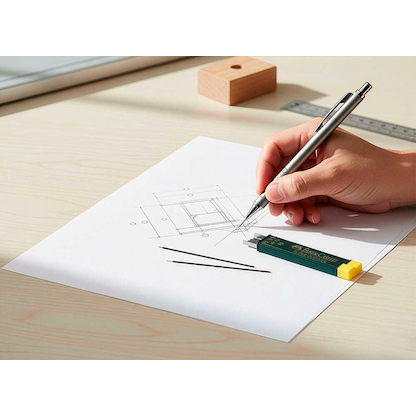 Artikelbild 4 für FABER-CASTELL SUPER-POLYMER Feinminen-Bleistiftminen schwarz B 0,5 mm, 12 St., Artikelnummer 334524