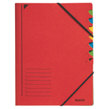 Artikelbild 1 für LEITZ Ordnungsmappe 3907 7 Fächer rot, 1 St., Artikelnummer 322584