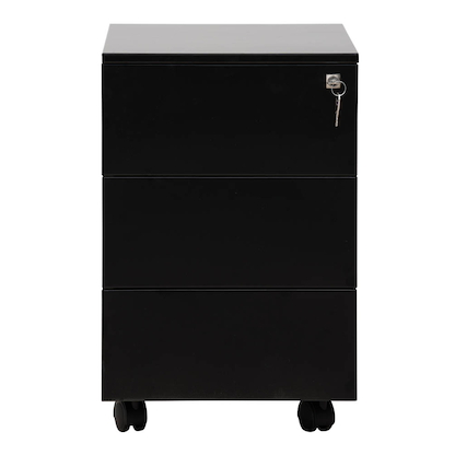 Artikelbild für Gürkan Rollcontainer schwarz 3 Auszüge 40,0 x 60,0 x 61,0 cm, Artikelnummer 564841