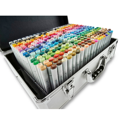 Artikelbild für COPIC® Sketch Layoutmarker-Set farbsortiert 1,0 + 6,0 mm, 358 St., Artikelnummer 717001