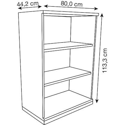 Artikelbild 3 für fm Aktenregal Sidney lavagrau 80,0 x 44,2 x 113,3 cm, 1 St., Artikelnummer 415077