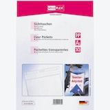 Artikelbild 1 für VELOFLEX Sichttaschen DIN A4 glasklar glatt 0,14 mm, 10 St., Artikelnummer 751531