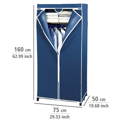 Artikelbild 2 für WENKO Stoffschrank Air, 4381640100 blau 75,0 x 50,0 x 160,0 cm, 1 St., Artikelnummer 811473