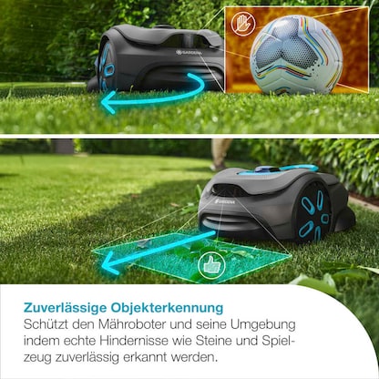 Artikelbild 8 für AKTION: GARDENA smart SILENO sense Mähroboter für bis zu 600 m², mit 1 Akku mit Prämie nach Registrierung, Artikelnummer 786729