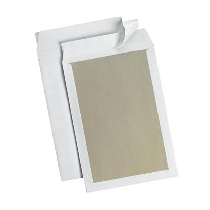 Artikelbild für MAILmedia Papprückwandtaschen DIN B4 ohne Fenster weiß 10 St., Artikelnummer 469940