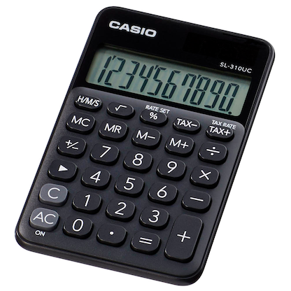 Artikelbild 2 für CASIO SL-310UC Taschenrechner schwarz, Artikelnummer 445837