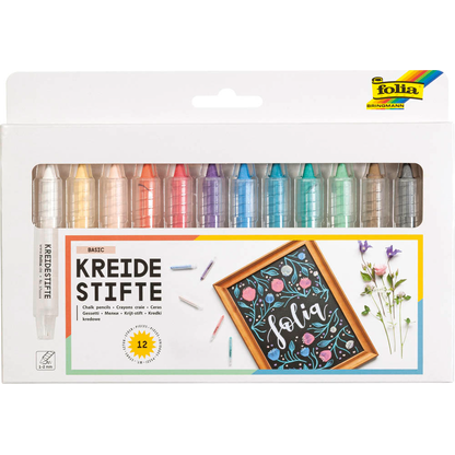 Artikelbild für folia Kreidestifte farbsortiert 12 St., Artikelnummer 872628