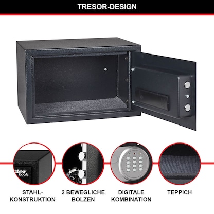 Artikelbild 4 für Master Lock® Tresor X055ML schwarz 35,0 x 27,0 x 22,0 cm, Artikelnummer 727691