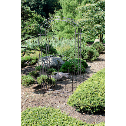 Artikelbild 3 für Garden Pleasure Rankbogen mit Tor MAYON Metall braun Bogen 115,0 x 215,0 cm, 1 St., Artikelnummer 285058