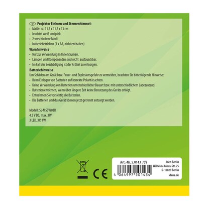 Artikelbild 9 für Idena Einhorn LED Nachtlicht rosa, 1 St., Artikelnummer 627899