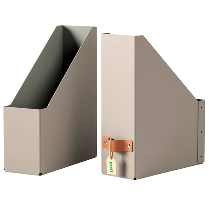 Artikelbild für 2 LEITZ Stehsammler Puro 24710012 beige Karton, DIN A4, Artikelnummer 669758