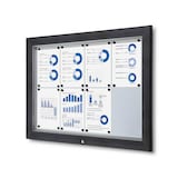 Artikelbild 1 für Showdown® Displays Schaukasten Premium grau 8x DIN A4 102,5 x 4,7 x 76,0 cm, 1 St., Artikelnummer 104156