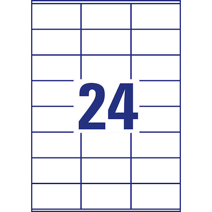 Artikelbild 3 für AKTION: AVERY Zweckform Etiketten 6602 weiß 70,0 x 36,0 mm, 65 Blatt, Artikelnummer 116359