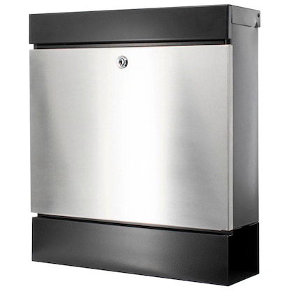 Artikelbild 5 für BURG WÄCHTER Briefkasten SEATTLE 6848 B+S 42020 schwarz, silber mit Zeitungsfach, Artikelnummer 114748