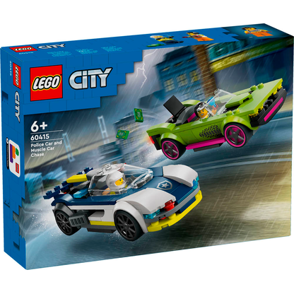 Artikelbild 4 für LEGO® City 60415 Verfolgungsjagd mit Polizeiauto und Muscle Car Bausatz, Artikelnummer 239359