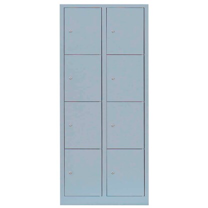 Artikelbild 2 für LÜLLMANN Schließfachschrank lichtgrau 523420, 8 Schließfächer 80,0 x 50,0 x 180,0 cm, Artikelnummer 185914