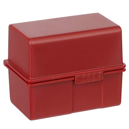 Artikelbild 5 für HAN A8 Karteikasten DIN A8 für 200 Karteikarten rot mit Deckel, Artikelnummer 244804