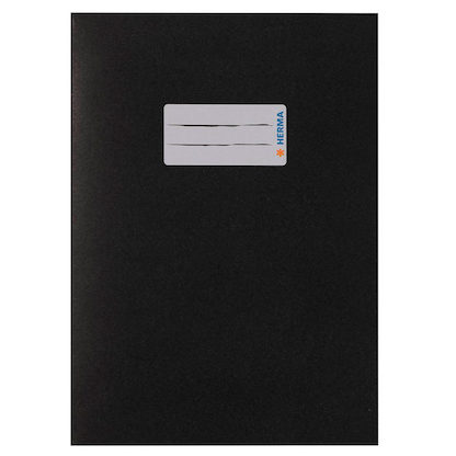 Artikelbild für HERMA Heftumschlag glatt schwarz Papier DIN A5, 1 St., Artikelnummer 608269
