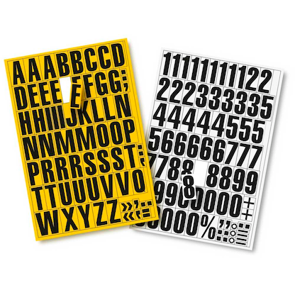 Artikelbild 3 für EICHNER Ziffern 0-9 Magnete gelb 22,5 x 32,5 cm, 2 Bogen, Artikelnummer 702539