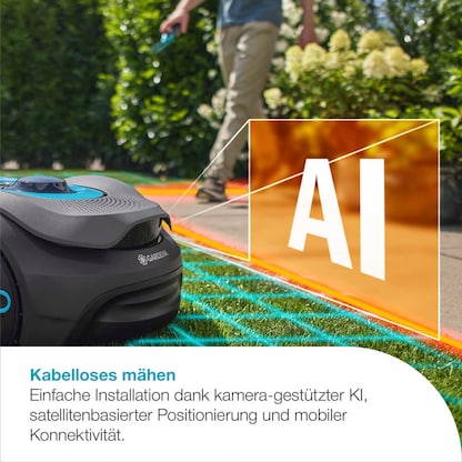 Artikelbild 7 für AKTION: GARDENA smart SILENO sense Mähroboter für bis zu 600 m², mit 1 Akku mit Prämie nach Registrierung, Artikelnummer 786729